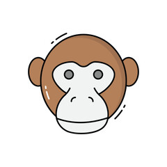 Monkey vector icon