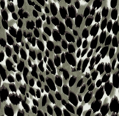 Leopard skin pattern, animal leather seamless design
