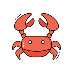 Crab vector icon