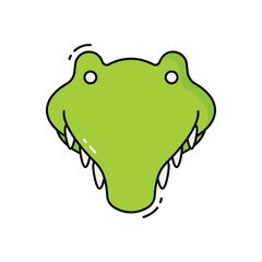 Alligator vector icon
