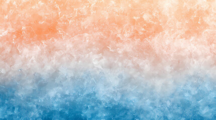 Obraz premium Abstract soft peach and sky blue gradient noisy grain background texture. Cerulean. Illustration