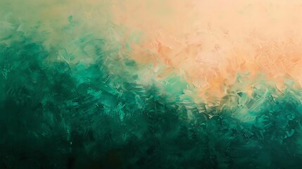 Obraz premium Abstract Green and Beige Paint Texture Background