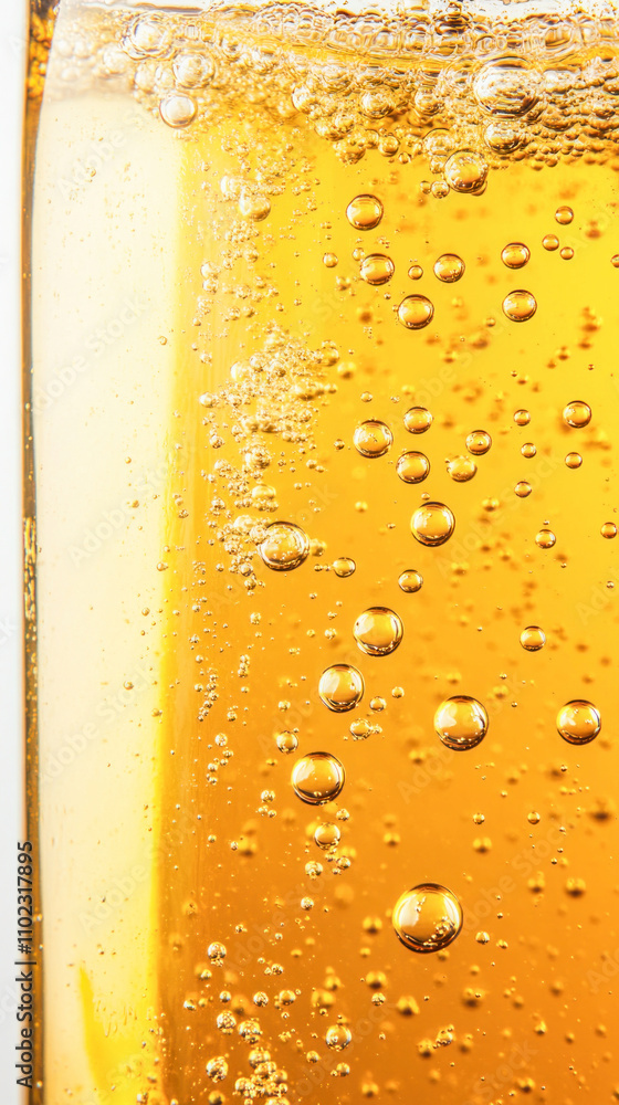 Aufkleber golden texture of bubbles creating an abstract background