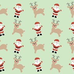 Seamless christmas pattern with snowfake, Gift box, color pastel.