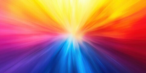 Obraz premium Bright rainbow gradient background central composition vivid colors