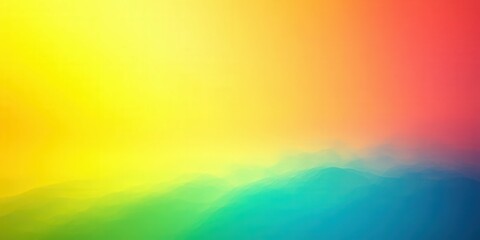 Bright rainbow gradient background central composition vivid colors