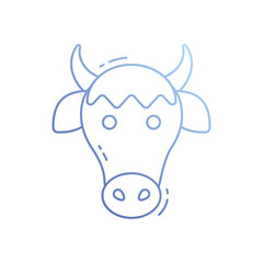 Bison vector icon