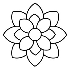 lile flower icon  a white backgrount.