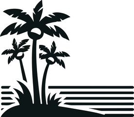 Obraz premium palm tree vector