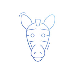 Zebra  vector icon