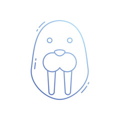 Walrus vector icon