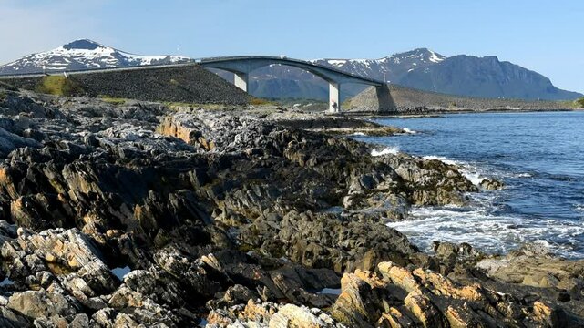 Die Atlantikstra&szlig;e in Norwegen	