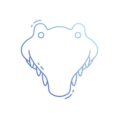 Alligator vector icon
