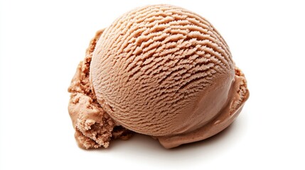 Obraz premium Indulge in a Creamy Scoop of Chocolate Ice Cream Perfect for Summer Treats and Dessert Recipes, Rich and Smooth with a Velvety Texture Ideal for Any Occasion