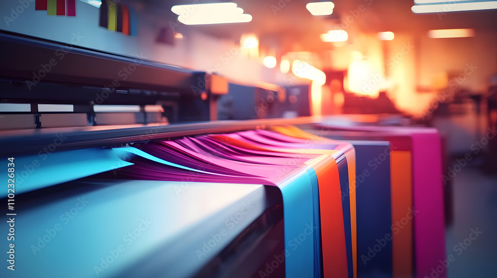 Poster office or professional plotter lag format photocopier or printer with color ribbons for high quality