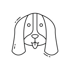 Dog vector icon