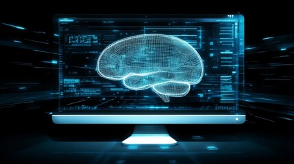 Digital Brain: Artificial Intelligence Concept