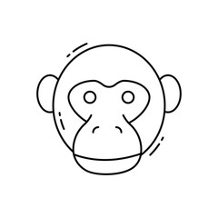 Monkey vector icon
