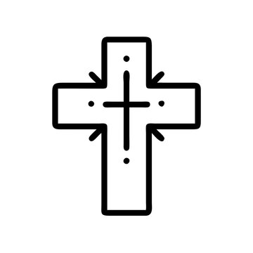 recommend clip art: Cross icon symbolizing Christianity and faith