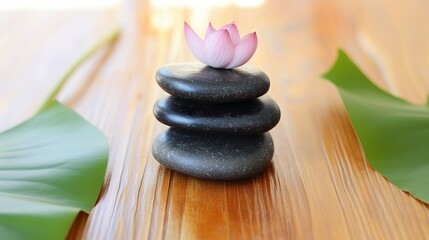 Obraz premium Massage Relax Hot Stones Spa