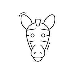 Zebra  vector icon
