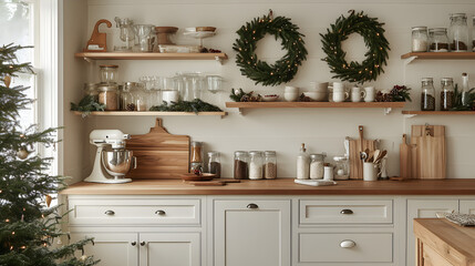 Festive Farmhouse Kitchen Decor  Christmas Baking   Cooking