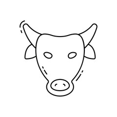 Bull vector icon
