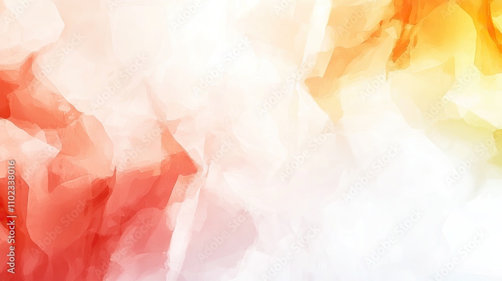 Poster abstract background with soft gradients of red, orange, and white hues creating a warm and inviting 