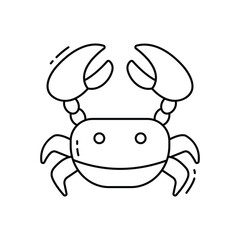 Crab vector icon