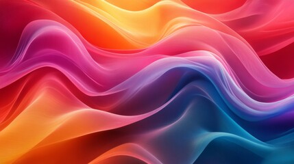 Obraz premium Abstract polygonal background, flowing lines, vibrant colors, smooth gradients, 8k, intricate details