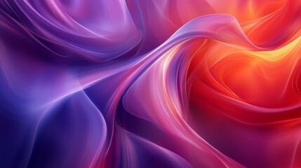 Obraz premium Fluid shapes, vibrant gradients, and soft lighting, high resolution, trendy background. (Following the current trend for fluid design)