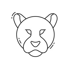 Leopard vector icon