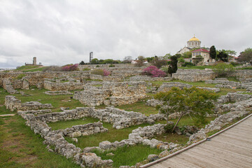 Crimea, Sevastopol, St. Vladimir's Cathedral in Chersonesos