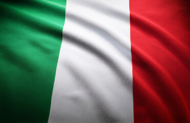 National flag of Italy, waving texture