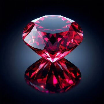 3d ruby, sardius isolated 