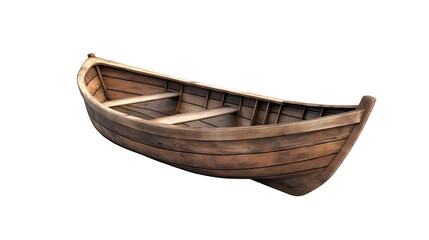 Vintage retro old wooden fishing boat