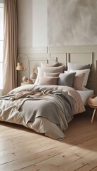 Modernes Schlafzimmer in beige