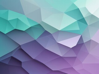 Obraz premium Abstract geometric polygonal background in teal and purple tones