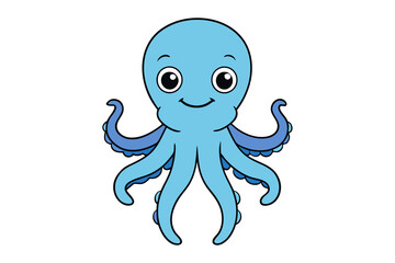 A funny octopus cartoon 