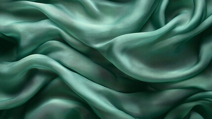 Obraz premium flag with a luxurious green fabric layer flowing over it, adding a fresh, modern touch while subtly softening the classic colors of the stars and stripes, refreshing, artistic, contemporary, 