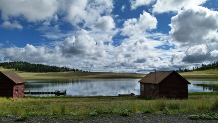 High mountain arizona lake
