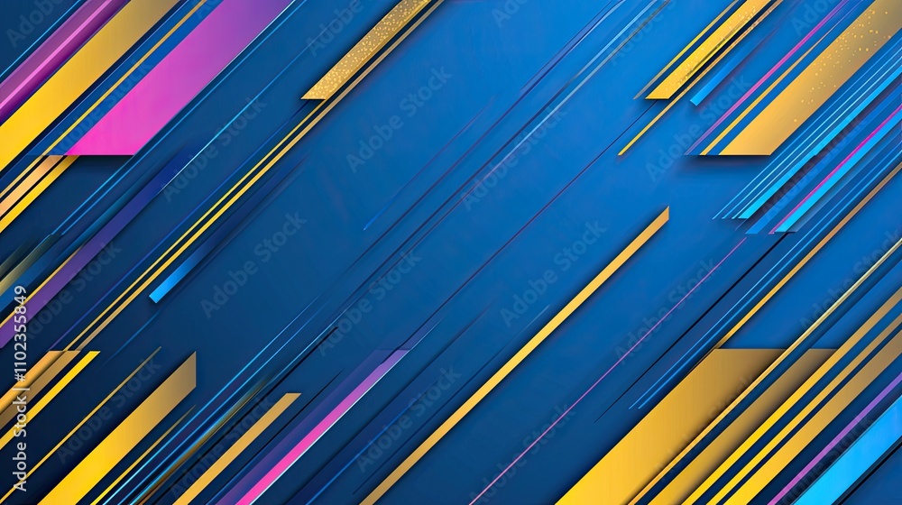Aufkleber dynamic abstract background with vibrant colors and geometric lines perfect for modern designs and c