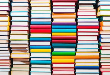 Books on the white table