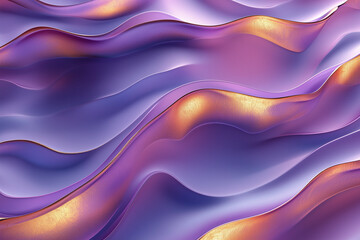abstract colorful wave background. violet and orange geometrical background. smooth, silky, curve texture. close up wavy pattern. AI Generated