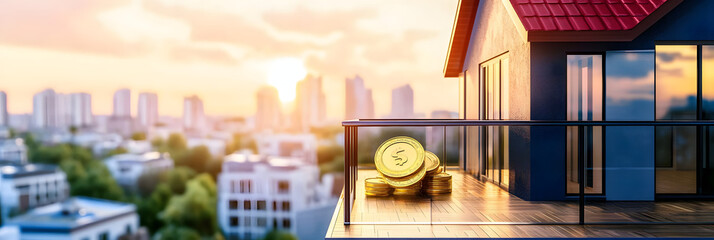 Fototapeta premium real estate market and investing concept