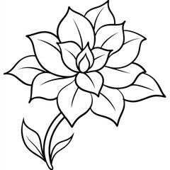 Obraz premium flower silhouette vector 