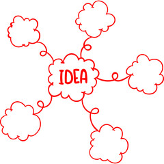 Connection single illustration vector icon