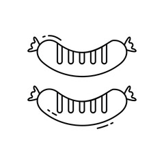 Sausages vector icon