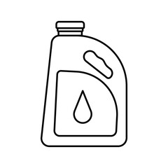 motorbike oil jerry can icon flat style pictogram for ui or ux mobile app, design sign logo symbol vector illustration, isolated on white editable