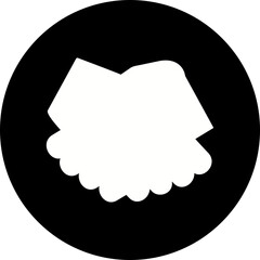 Gloves single illustration vector icon